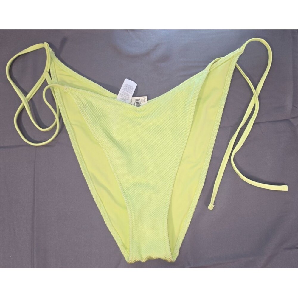 Aerie Cheekiest String Tie Bathing Suit Bottom Size XL New With Tags Green